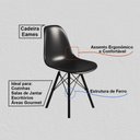 Ver imagem 2 de Cadeira Eames Tubo Ferro Preto Assento Preto