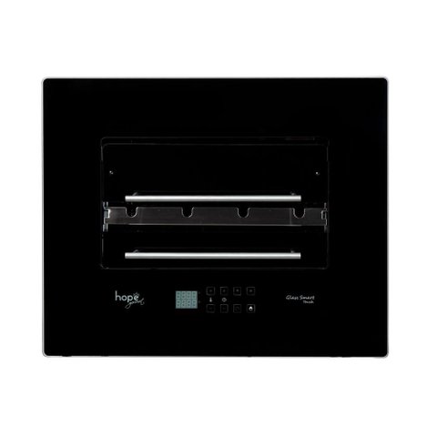 Assador Elétrico de Embutir Hope 4 Espetos Rotativos Glass Smart Touch 220V