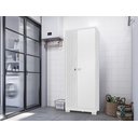 Ver imagem 1 de Armário Multiuso Versátil Lexa - com Chave - Carvalho Branco/branco