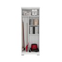 Ver imagem 2 de Armário Multiuso Versátil Lexa - com Chave - Carvalho Branco/branco