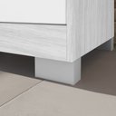 Ver imagem 7 de Armário Multiuso Versátil Lexa - com Chave - Carvalho Branco/branco