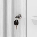 Ver imagem 6 de Armário Multiuso Versátil Lexa - com Chave - Carvalho Branco/branco