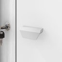 Ver imagem 5 de Armário Multiuso Versátil Lexa - com Chave - Carvalho Branco/branco