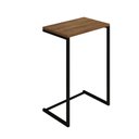Ver imagem 2 de Mesa Lateral de Apoio Industrial Sofá Charmme Ferro Preto e Tampo Amêndoa