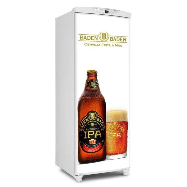 Adesivo decorativo Para Geladeira Porta (1 pç) Cerveja Baden Baden - 1,50x0,60cm - 1