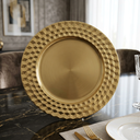 Ver imagem 5 de Sousplat Dourado Prato Mesa Posta Jogo Americano Jantar Sala