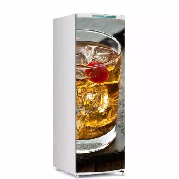 Adesivo decorativo Para Geladeira Porta (1 pç) Whisky Cherry - 1,50x0,60cm - 1