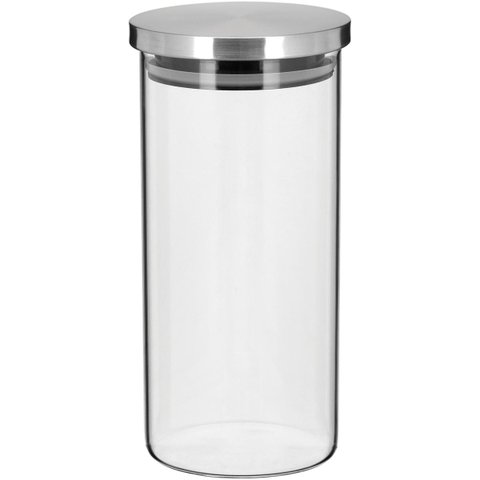 FLAVOR POTE 21x10x10cm 1,3L BOROSILICATO TRANSP COM ANEL SILICONE