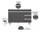 Ver imagem 3 de Balcão Gabinete de Pia sem Tampo 100cm 2 Portas 3 Gavetas Andréia - Ajl Móveis Ajl-móveis Andreia Ci