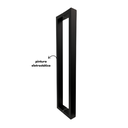 Ver imagem 6 de Puxador para Porta Barra Retangular Aço Inoxidavel 80cm Preto