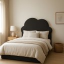 Ver imagem 1 de Cabeceira de Cama Box Estofada 120cm Viúva Decoração Nuvem Boucle