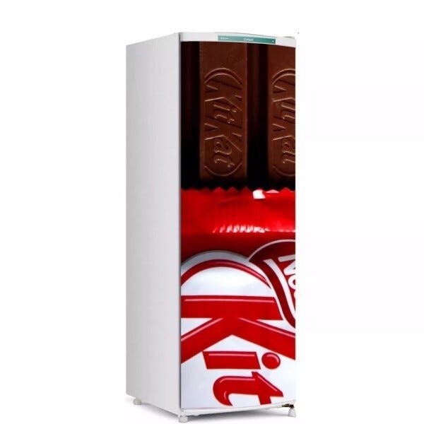 Adesivo decorativo Para Geladeira Porta (1 pç) Chocolate Kitkat - 1,50x0,60cm - 1