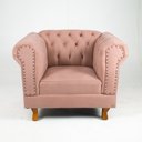 Ver imagem 1 de Quatro Poltronas Chesterfield Capitonê Duque - Suede Rosê / Decoração, Recepção , Barbearia, Sala Tv