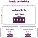 Ver imagem 6 de Jogo de Toalhas Gigante Itália Soft 2 Banhão + 2 Rosto + 2 Tapete Luxo 100% Algodão - Azul