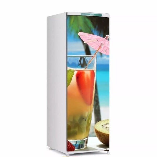 Adesivo decorativo Para Geladeira Porta (1 pç) Drink De Verão - 1,50x0,60cm - 1