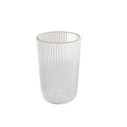 Jogo 2 Copos Altos com Fio de Ouro Lines 450ml - Wolff - 6