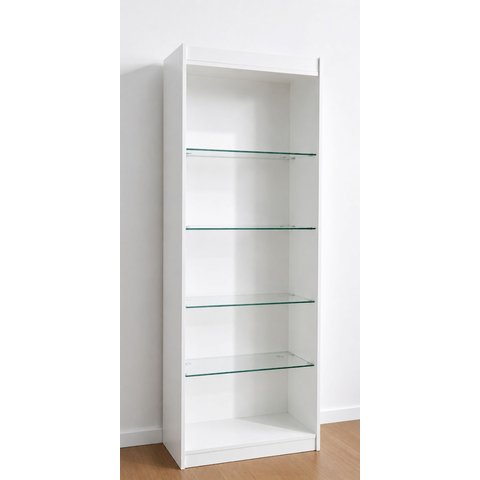 Estante Prateleira de Vidro 100% Mdf Branco - Suprema Móveis