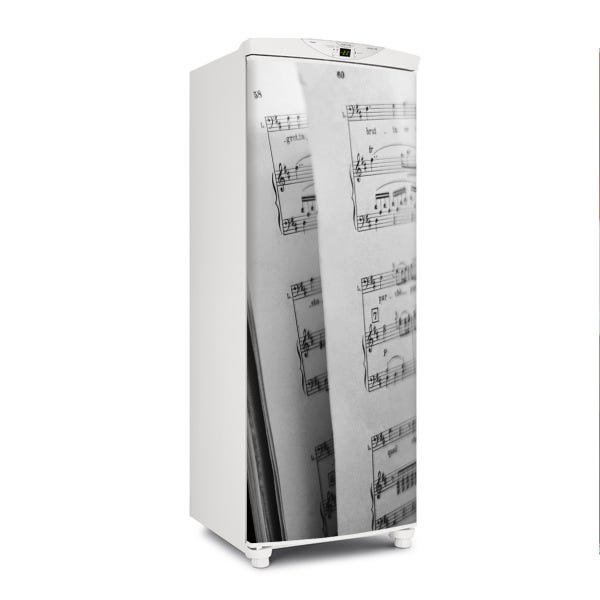 Adesivo decorativo Para Geladeira Porta (1 pç) Partitura - 1,50x0,60cm - 1