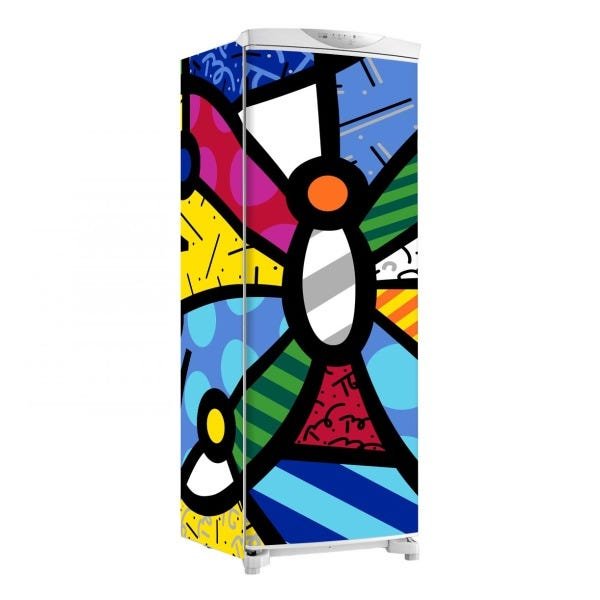 Adesivo decorativo Geladeira Total (3 pçs) Romero Desenho Borboleta - 1,50x0,60cm - 1