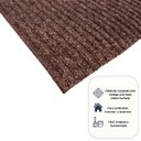 Ver imagem 5 de Tapete Passadeira Capacho Alta Absorção Antider 0,60x5,00 Marrom