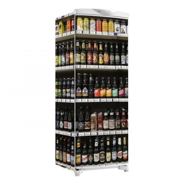 Adesivo decorativo Geladeira Total (3 pçs) Prateleira De Cerveja Mod9 - 1,50x0,60cm - 1