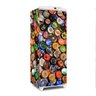 Adesivo decorativo Para Geladeira Total (3 pçs) Tampas De Cerveja M7 - 1,50x0,60cm - 1