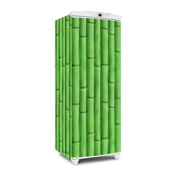 Adesivo decorativo Para Geladeira Total (3 pçs) Bamboo Verde - 1,50x0,60cm - 1