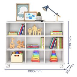 Nicho Organizador 1478 com 9 Gavetas Branco - Qmovi - 3 Nicho Organizador 1478 com 9 Gavetas Branco - Qmovi - 3