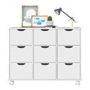 Ver imagem 1 de Nicho Organizador 1478 com 9 Gavetas Branco - Qmovi