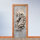 Ver imagem 2 de Adesivo de Porta - Cavalo em Mármores