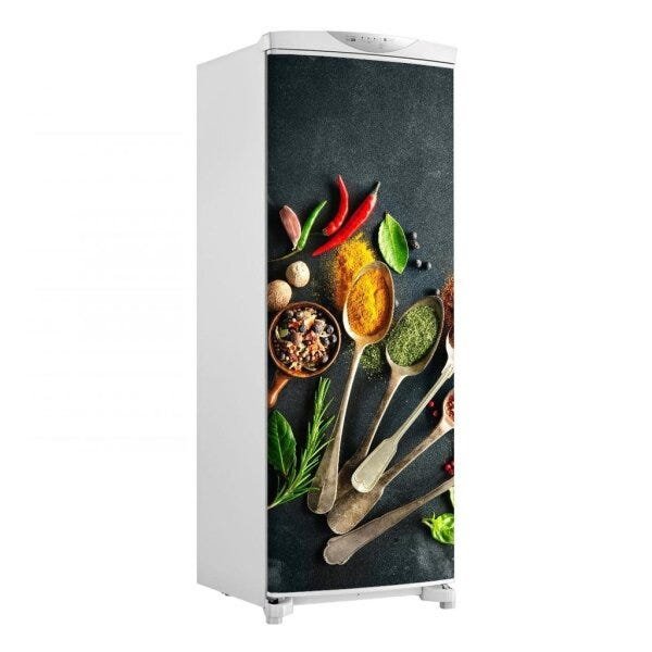 Adesivo decorativo Para Geladeira Porta (1 pç) Colheres Tempero M3 - 1,50x0,60cm - 1