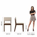 Ver imagem 7 de Conjunto de Mesa com 2 Cadeiras Arkansas Imbuia/bege - M. Arapongas Imbuia/bege 03