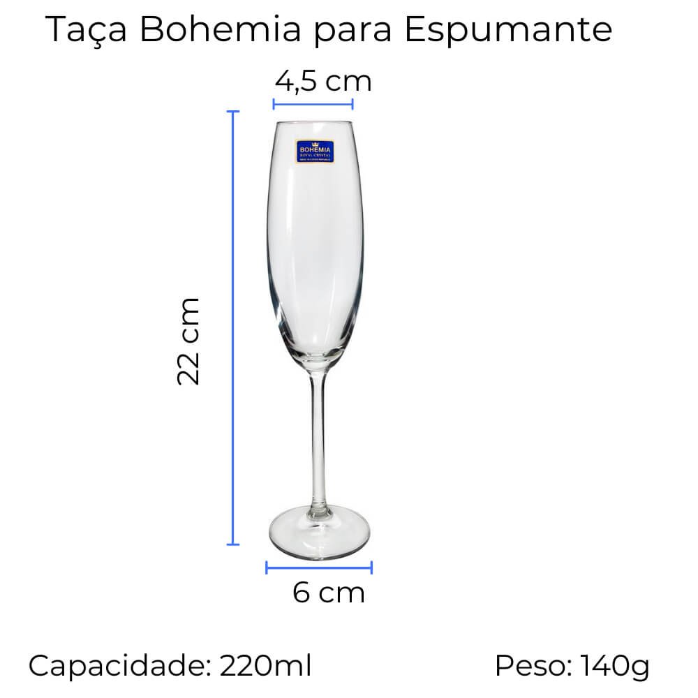 Maleta Boccati em Courino com Taças para Espumante - 3