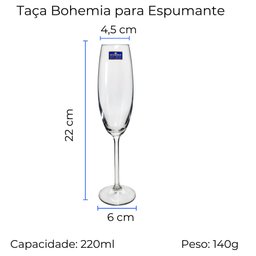 Maleta Boccati em Courino com Taças para Espumante - 3