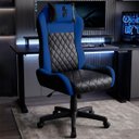 Ver imagem 1 de Cadeira Gamer Speed Ergonômica Reclinável Giratória Escritório Home Office:Preto e Azul