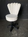 Ver imagem 2 de Cadeira Mocho Pétala Regulagem de Altura Veludo Bege - In9 Decor