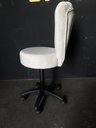 Ver imagem 3 de Cadeira Mocho Pétala Regulagem de Altura Veludo Bege - In9 Decor