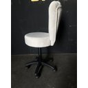 Ver imagem 3 de Cadeira Mocho Pétala Regulagem de Altura Veludo Bege - In9 Decor