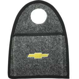 Lixeira Lixinho Automotiva Carro Carpete Logo Bordado para Câmbio Grafite - 1