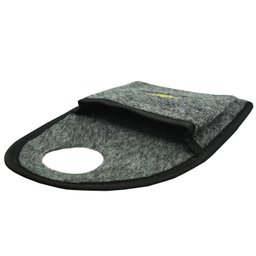 Lixeira Lixinho Automotiva Carro Carpete Logo Bordado para Câmbio Grafite - 5