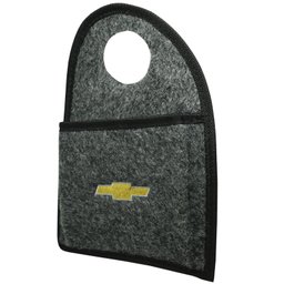 Lixeira Lixinho Automotiva Carro Carpete Logo Bordado para Câmbio Grafite - 3