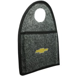 Lixeira Lixinho Automotiva Carro Carpete Logo Bordado para Câmbio Grafite - 2