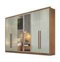 Ver imagem 3 de Guarda Roupa Casal Com Espelho 6 Portas 8 Gavetas - Robust -Cumaru/Fendi - Móveis Novo Horizonte