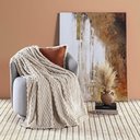 Ver imagem 3 de Cobertor Misty Queen Manta Ultrasoft Alto Relevo Favo Extra Macia - Baunila - Bege