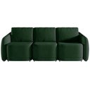 Ver imagem 2 de Sofá Cama Modulado Retrátil e Reclinável Decorativo Varsóvia 276cm Veludo Verde G33 - Gran Belo