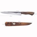 Ver imagem 5 de Faca Gaúcha Bruta 10' para Churrasco Aço Carbono 1070 Cabo Guajuvira Brut Forj Artesanal