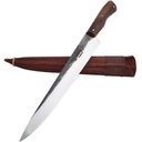 Ver imagem 7 de Faca Gaúcha Bruta 10' para Churrasco Aço Carbono 1070 Cabo Guajuvira Brut Forj Artesanal