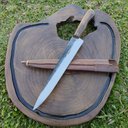 Ver imagem 6 de Faca Gaúcha Bruta 10' para Churrasco Aço Carbono 1070 Cabo Guajuvira Brut Forj Artesanal