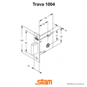 Ver imagem 3 de Fechadura Porta Stam 1004 Roseta Quadrada 1 Tetra Externa Antique
