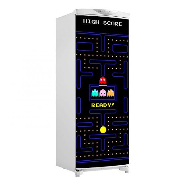 Adesivo decorativo Para Geladeira Porta (1 pç) Pacman Ready - 1,50x0,60cm - 1
